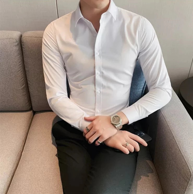 korean men dress shirt Imperial Shop Online Korean neck shirts - Shirts