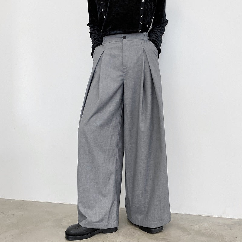 Extra Wide Pleat Front Trousers