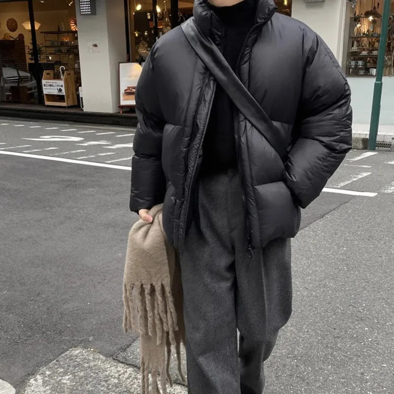 Minimalist Puffer Jacket Streets of Seoul Men s Korean Style Fashion