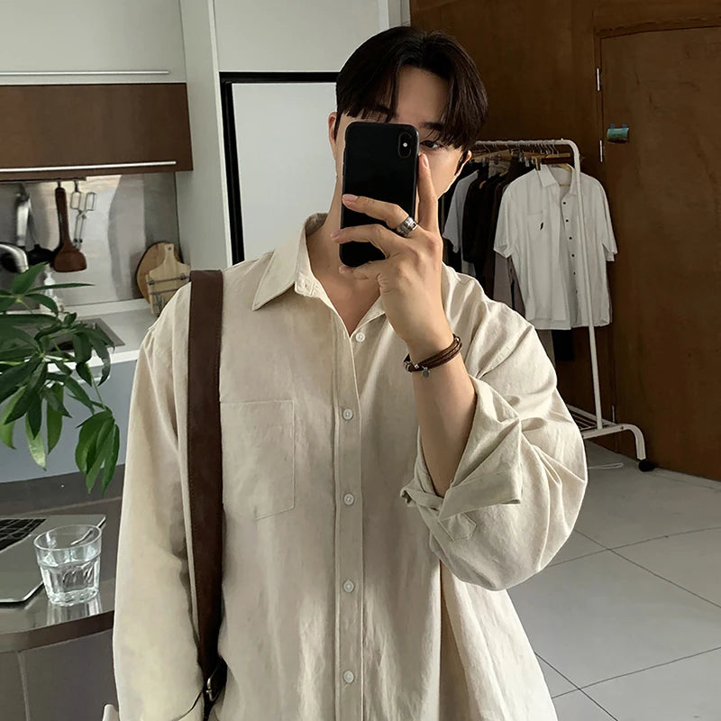 Neutral Tone Everyday Slub Shirt