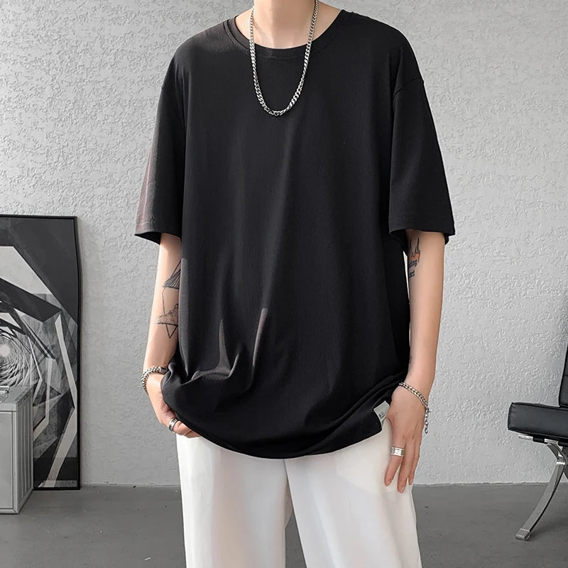 Quick Dry Half Sleeve T Shirt Streets of Seoul Men s Korean Style Fashion