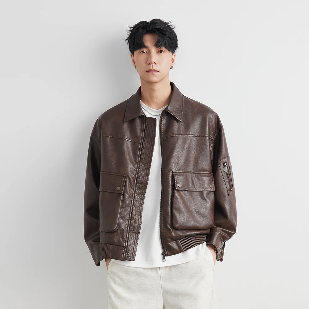 September Embossed Faux Leather Jacket