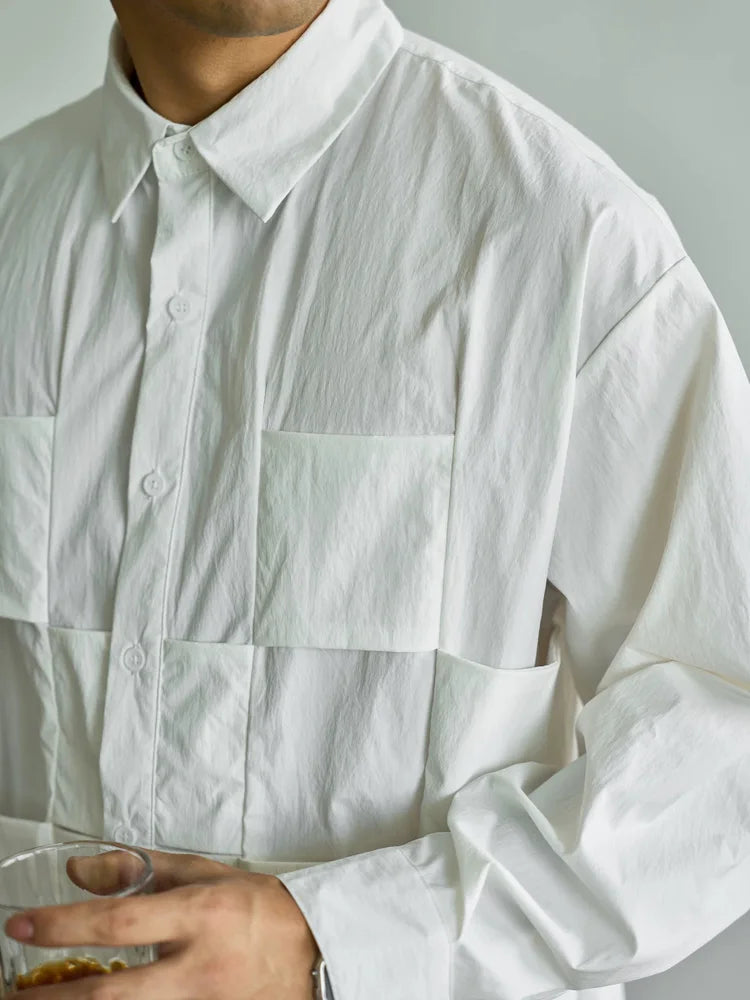 Woven Check Straight Hem Shirt