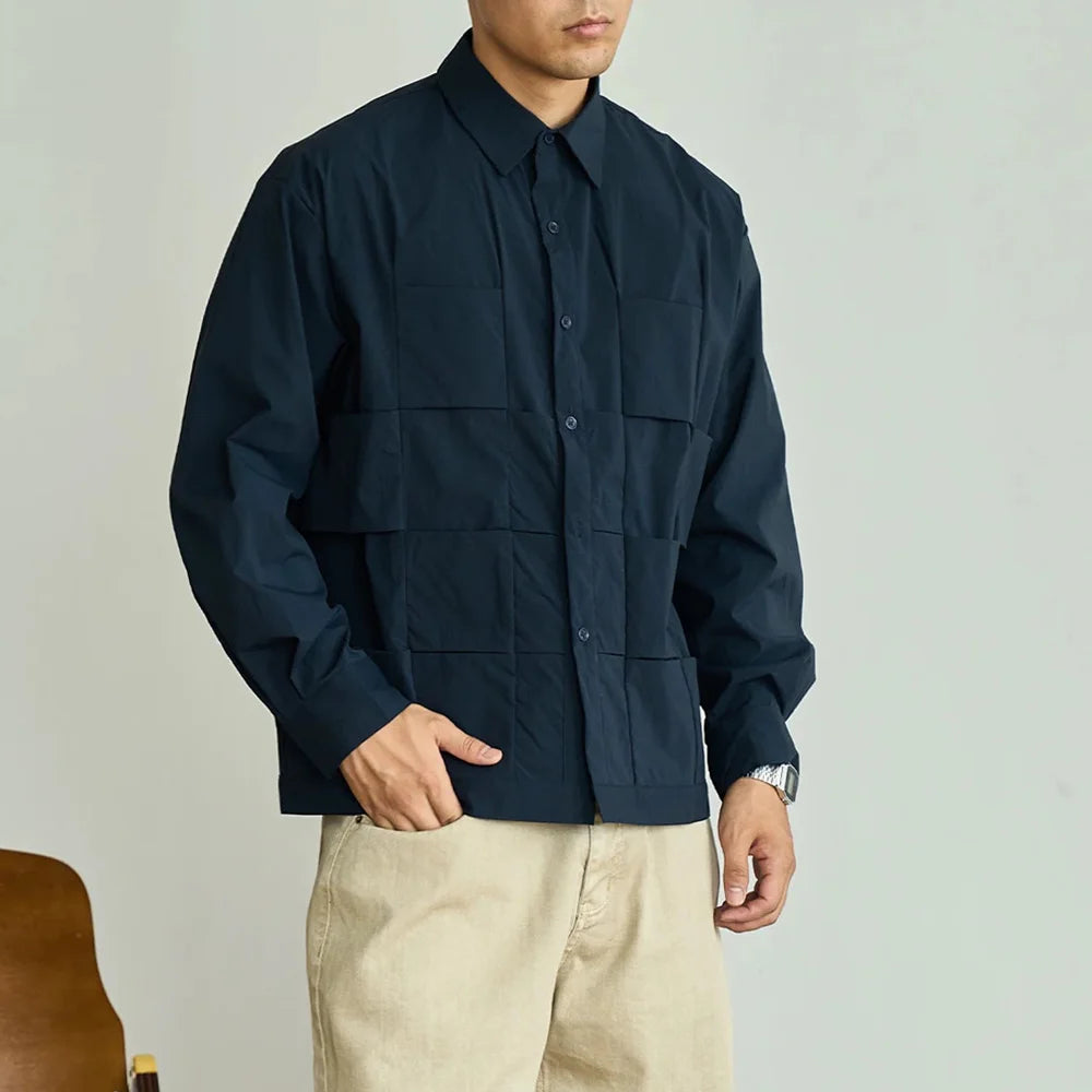 mens straight hem dress shirts Woven Check Straight Hem Shirts | Streets of Seoul