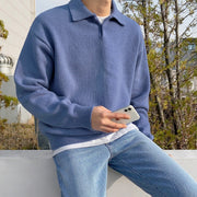 Collared Knitted Jumper thestreetsofseoul-korean-street-style-minimal-kstyle-streetwear-mens-fashion-clothing