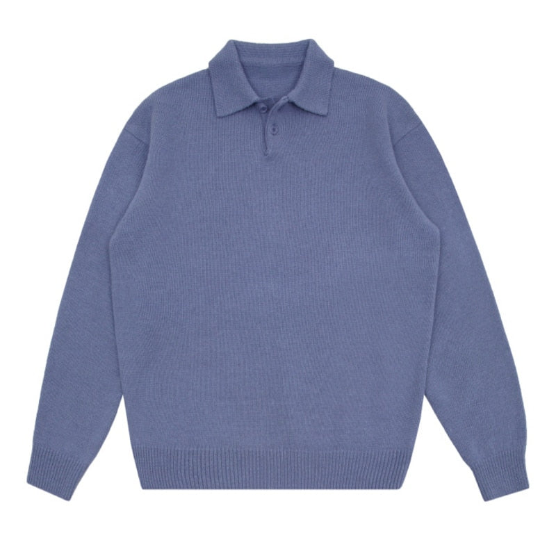 Collared Knitted Jumper thestreetsofseoul-korean-street-style-minimal-kstyle-streetwear-mens-fashion-clothing