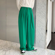 Emerald Green Wide Leg Trousers thestreetsofseoul-korean-street-style-minimal-kstyle-streetwear-mens-fashion-clothing