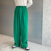 Emerald Green Wide Leg Trousers thestreetsofseoul-korean-street-style-minimal-kstyle-streetwear-mens-fashion-clothing