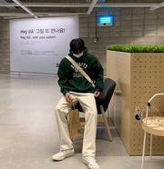 Green St Mary's College Hoodie thestreetsofseoul-korean-street-style-minimal-kstyle-streetwear-mens-fashion-clothing