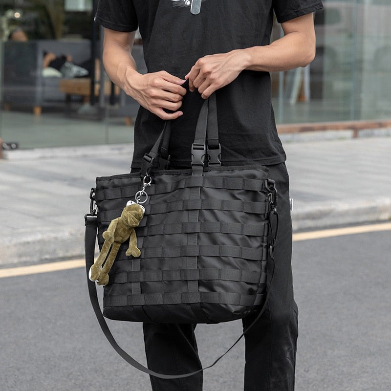 Large Anti-tear Nylon Tote Bag | Streets of Seoul | Men's Korean Style  Fashion