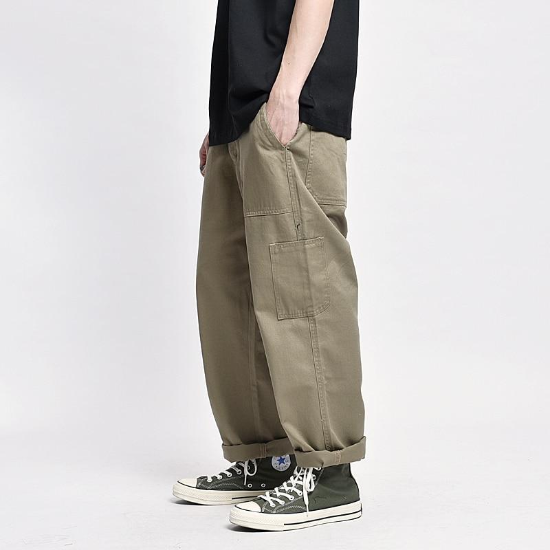 Loose Fit Straight Leg Cargo Pants, Streets of Seoul
