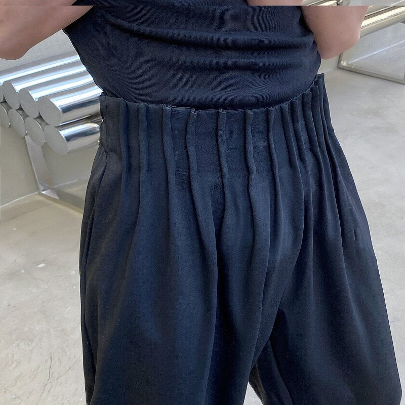 Pleated Waist Band Wide Leg Pants thestreetsofseoul-korean-street-style-minimal-kstyle-streetwear-mens-fashion-clothing