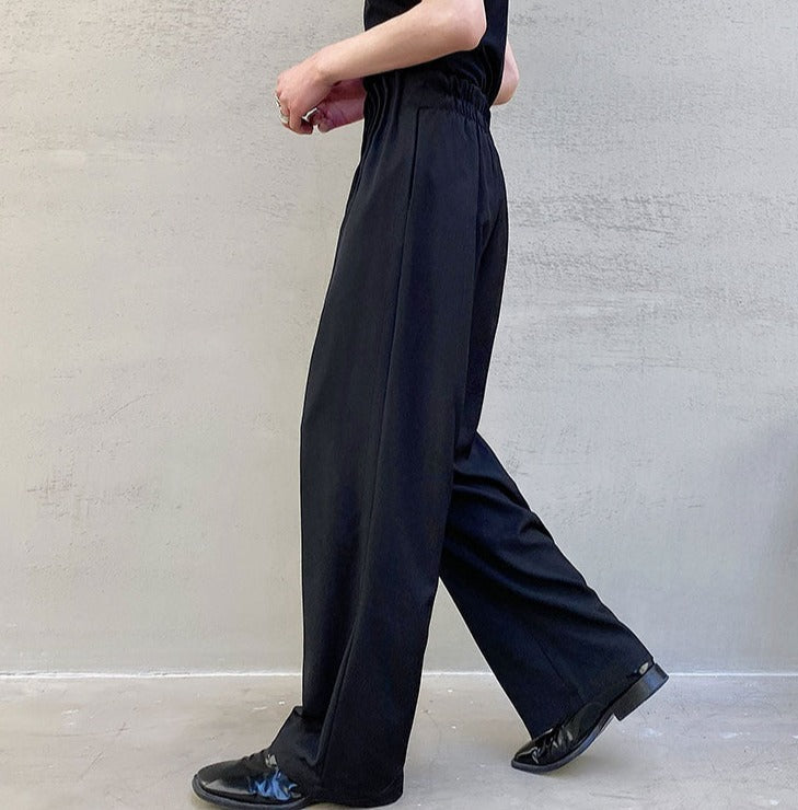 Pleated Waist Band Wide Leg Pants thestreetsofseoul-korean-street-style-minimal-kstyle-streetwear-mens-fashion-clothing