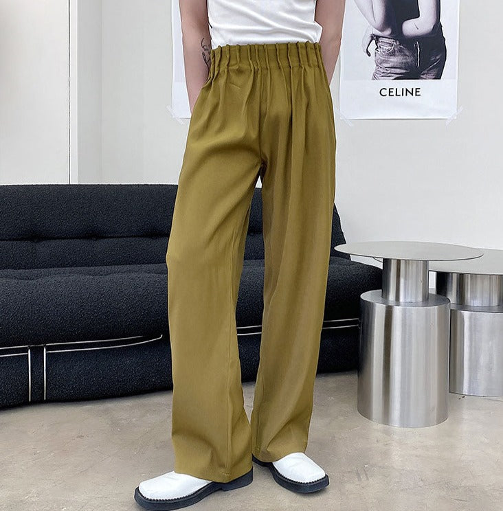 Pleated Waist Band Wide Leg Pants thestreetsofseoul-korean-street-style-minimal-kstyle-streetwear-mens-fashion-clothing