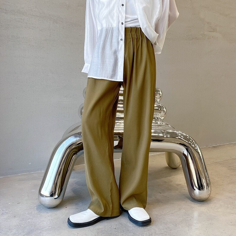 Pleated Waist Band Wide Leg Pants thestreetsofseoul-korean-street-style-minimal-kstyle-streetwear-mens-fashion-clothing