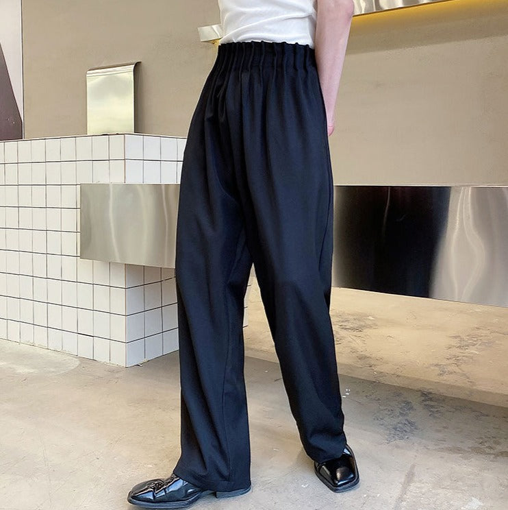 Pleated Waist Band Wide Leg Pants thestreetsofseoul-korean-street-style-minimal-kstyle-streetwear-mens-fashion-clothing