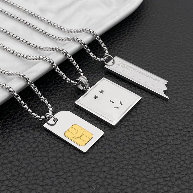 Streetwear Token Necklace thestreetsofseoul-korean-street-style-minimal-kstyle-streetwear-mens-fashion-clothing