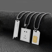 Streetwear Token Necklace thestreetsofseoul-korean-street-style-minimal-kstyle-streetwear-mens-fashion-clothing