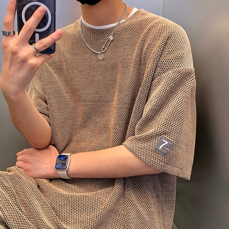 Textured Pique T-Shirt