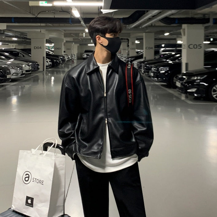 Jungkook Black Leather Jacket on Sale - New American Jackets