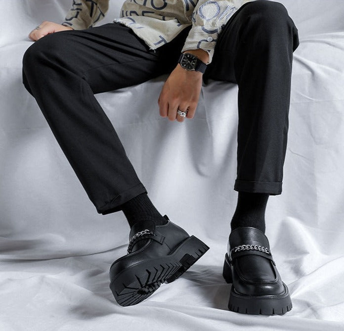 Yangdo Chain Detail Chunky Loafers thestreetsofseoul-korean-street-style-minimal-kstyle-streetwear-mens-fashion-clothing