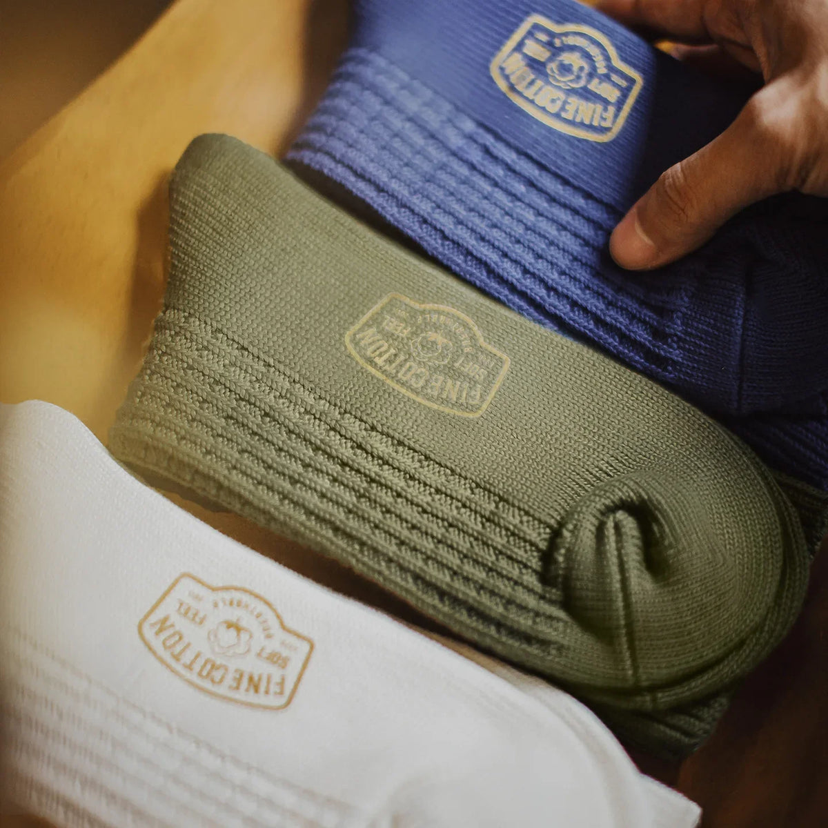 3 Pairs Waffle Knit Socks