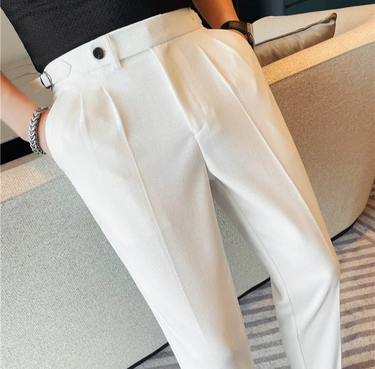 Ankle Length Slim Fit Dress Pants | Streets of Seoul | Men's Korean Style Fashion Ankle Length Slim Fit Dress Pants | Streets of Seoul | Men's Korean Style Fashion