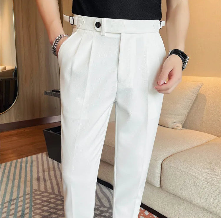 Ankle Length Slim Fit Dress Pants | Streets of Seoul | Men's Korean Style Fashion Ankle Length Slim Fit Dress Pants | Streets of Seoul | Men's Korean Style Fashion