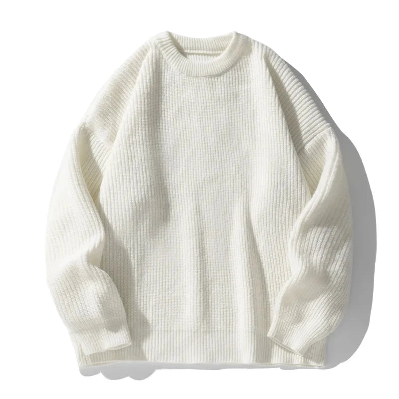 Autumn Fisherman Rib Knit Sweater for men - Streets of Seoul