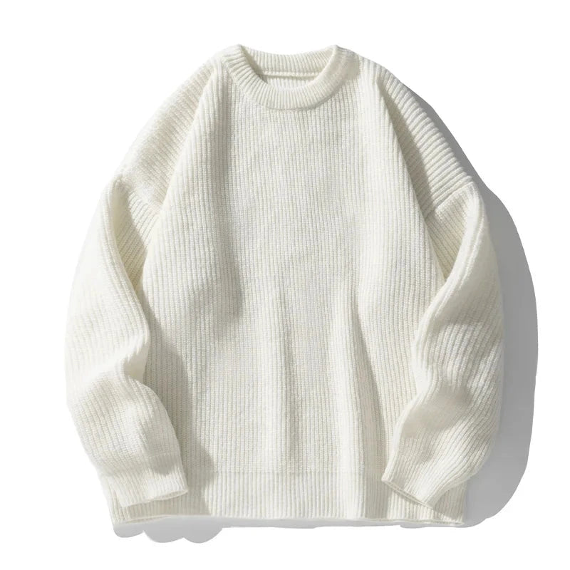 Autumn Fisherman Rib Knit Sweater | Streets of Seoul | Men's