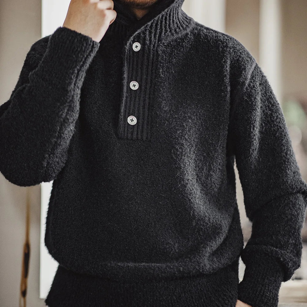 Bouclé knit sweater - Man