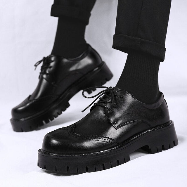 Bukchon Chunky Sole Lace-Up Brogues | Streets of Seoul | Men's Korean ...