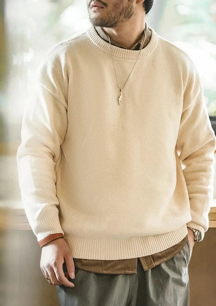 Chenille sales mens sweater