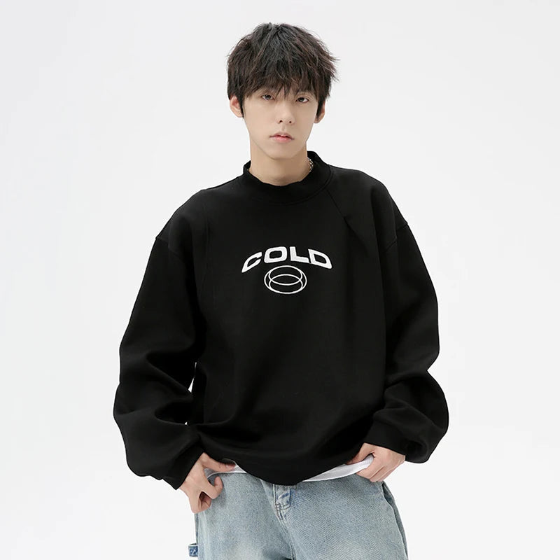 'Cold' High Neck Sweatshirt