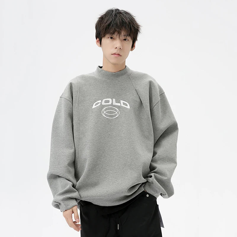 'Cold' High Neck Sweatshirt