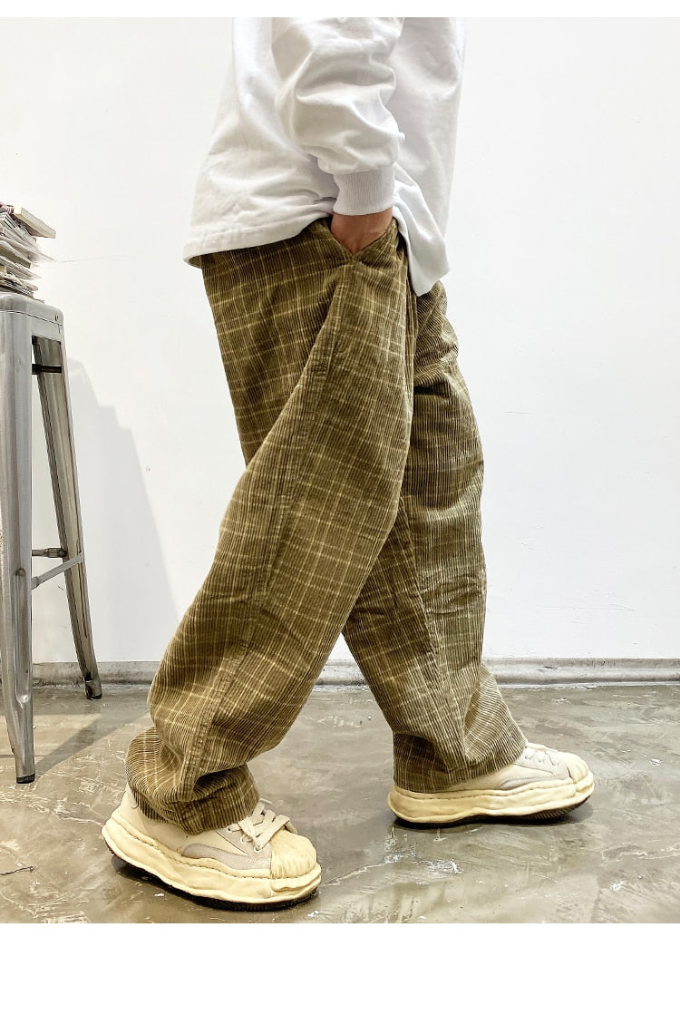 Vintage 1970s Mens Yellow and Blue Check Trousers – The Hippie Shake