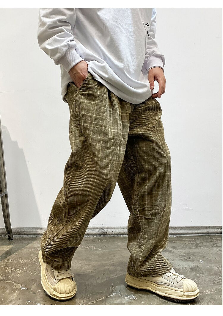 Mens Plaid Casual Suit For Business, Work, And Formal Events Straight, Slim  Fit, Leisure Ready Plaid Trousers Men Style #230724 From Xue05, $18.53 |  DHgate.Com