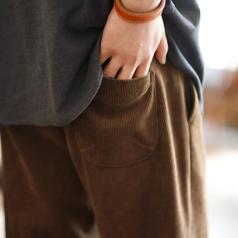 Corduroy Relaxed Casual Pants | Streets of Seoul | Men's