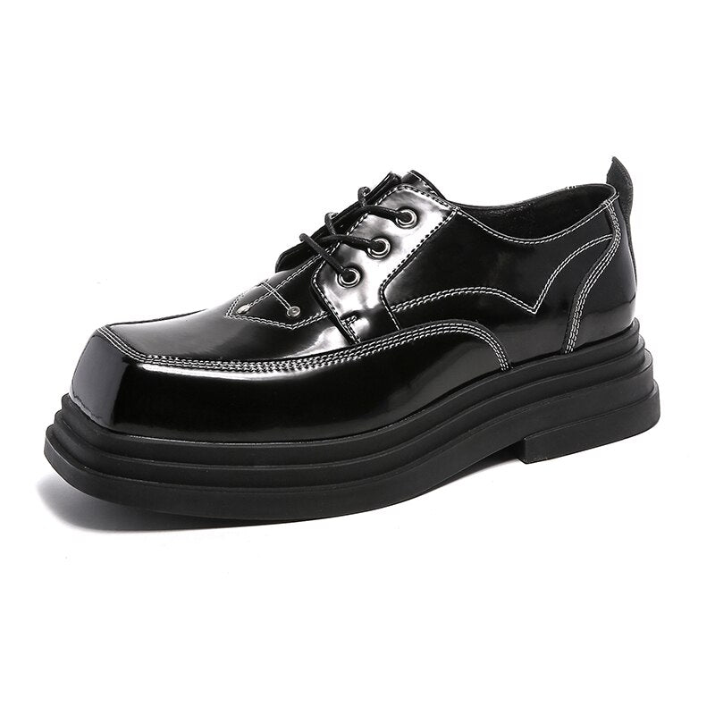 Danwol Contrast Stitch Patent Shoes