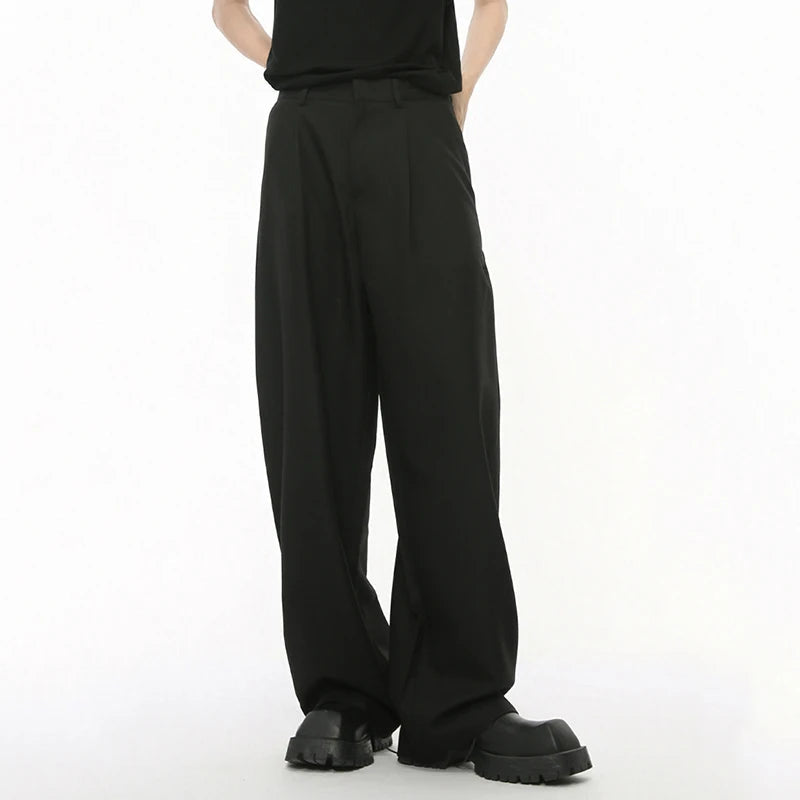 Darted Loose Leg Trousers