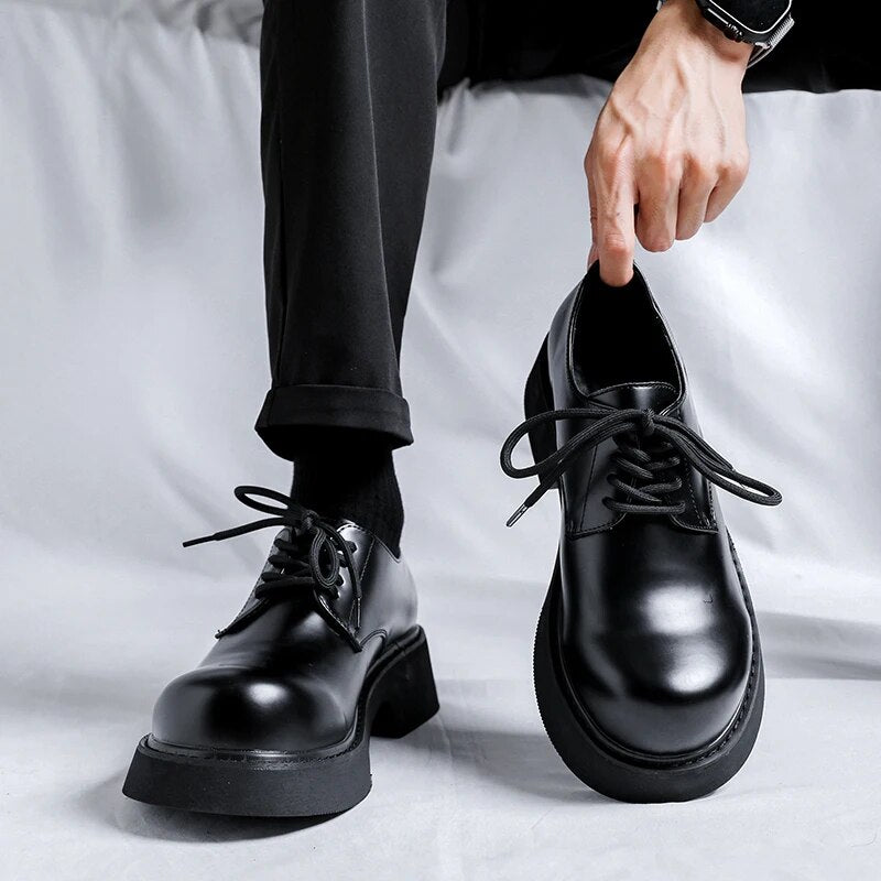 Deoji Lace-Up Derby Shoes | Streets of Seoul | Men's Korean Style Fashion