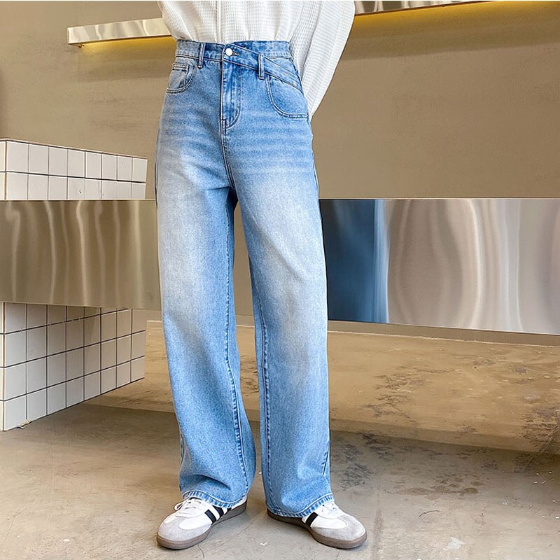 High wasted fashion jeans men