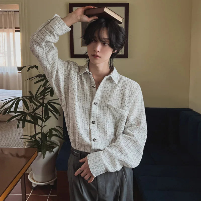 Fall Textured Check Shirt