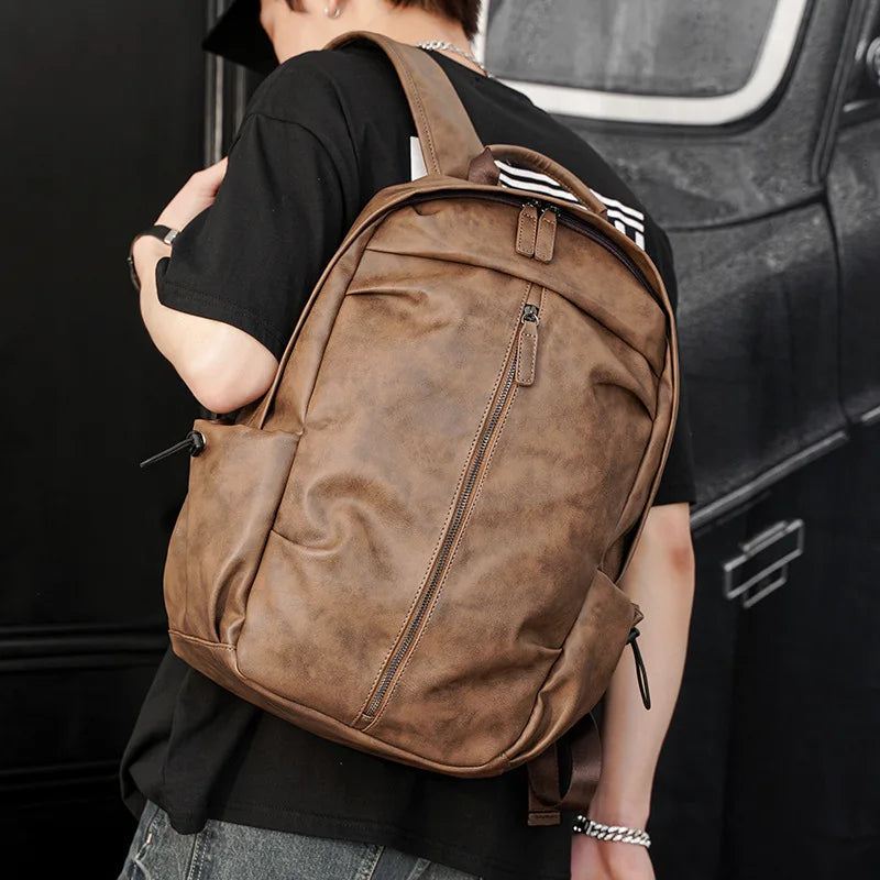 Faux Leather Backpack