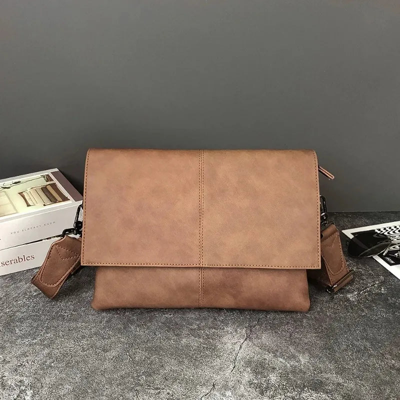 Faux Leather Minimal Crossbody Bag