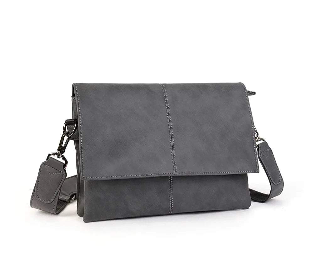 Faux Leather Minimal Crossbody Bag | Streets of Seoul Faux Leather Minimal Crossbody Bag | Streets of Seoul