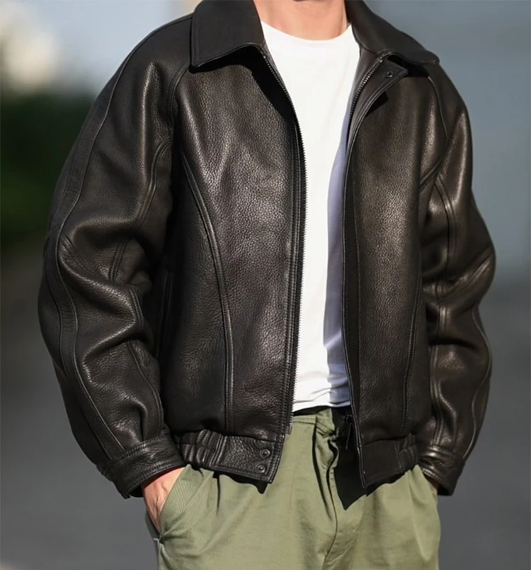 Faux Leather Pilot Jacket