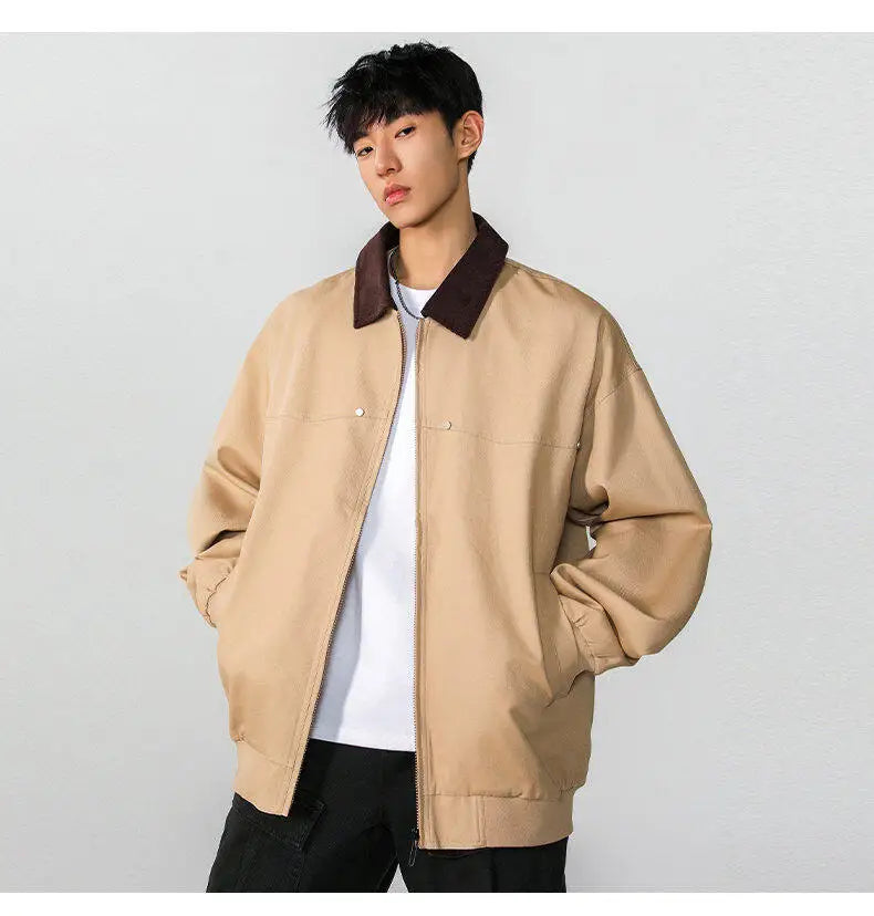 Gwanak Corduroy Collar Twill Workwear Jacket