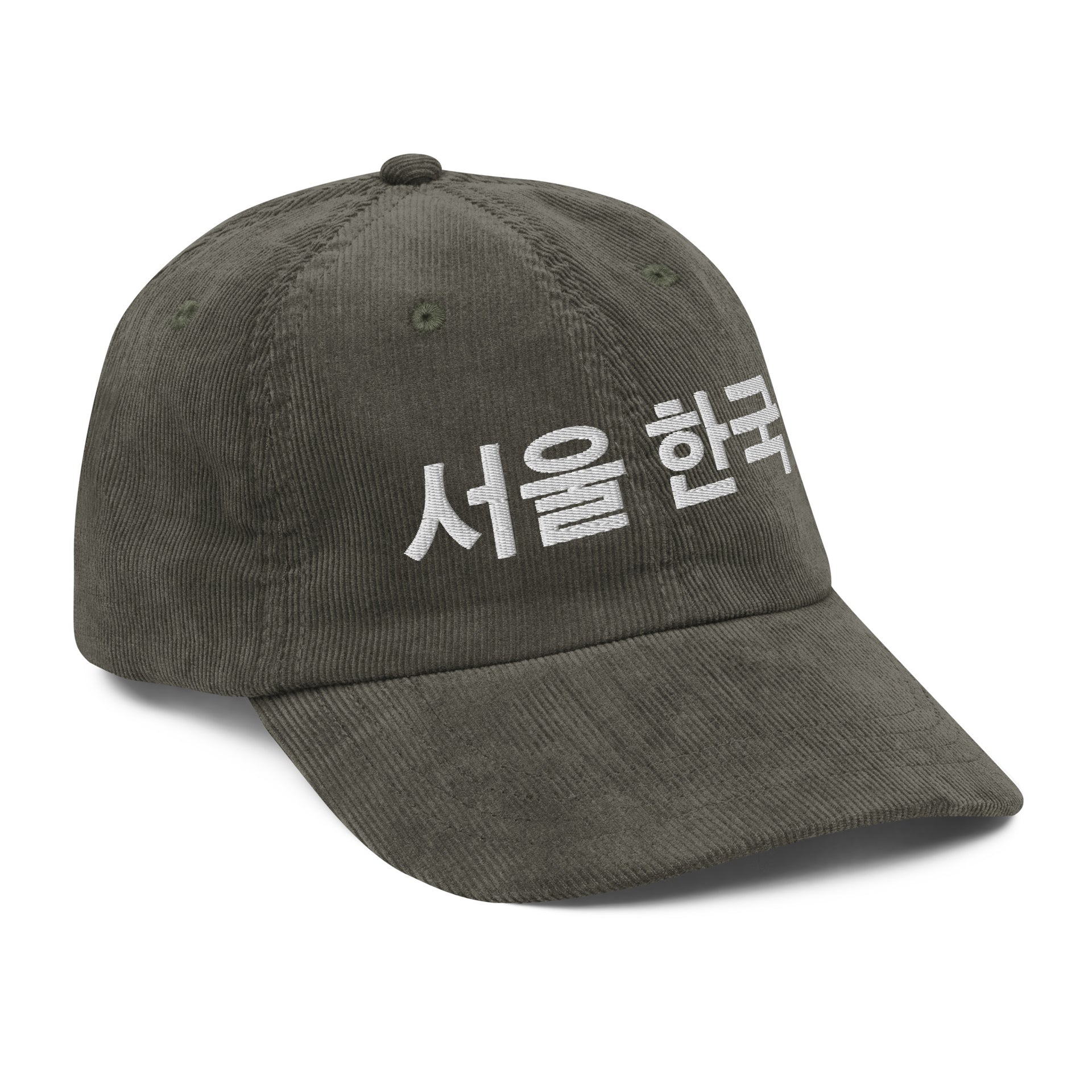 Hangul Vintage Corduroy Cap for men - Streets of Seoul
