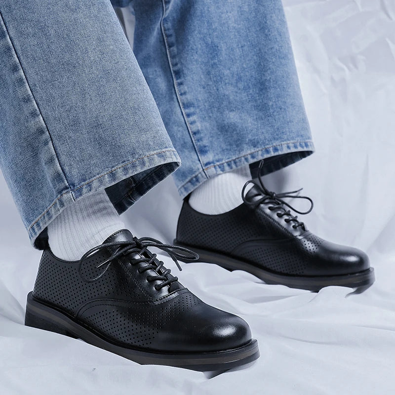 Hapjeong Perforated Derby Shoes